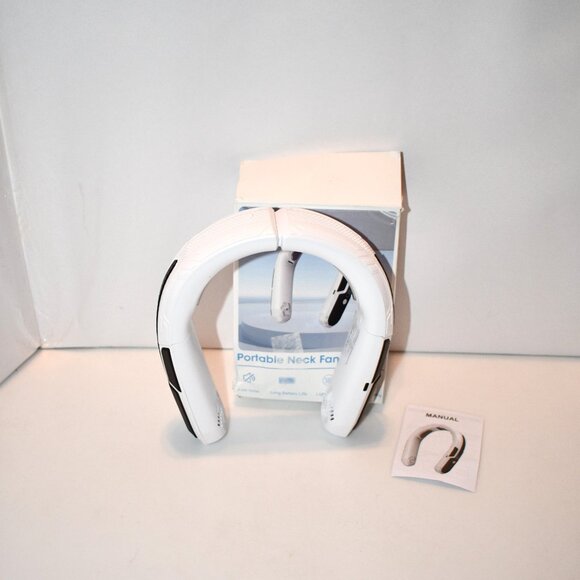 WXX Portable Neck Fan, Rechargeable 360° Cooling Personal Fan, Foldable Quiet We - Picture 3 of 6